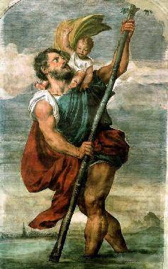 Saint Christopher - Tiziano Titian Vecellio
