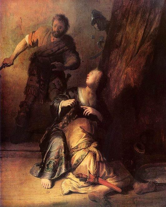 Samson Betrayed by Delilah - Rembrandt van Rijn