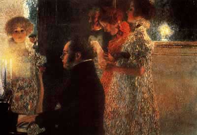 Schubert at the Piano - Gustav Klimt