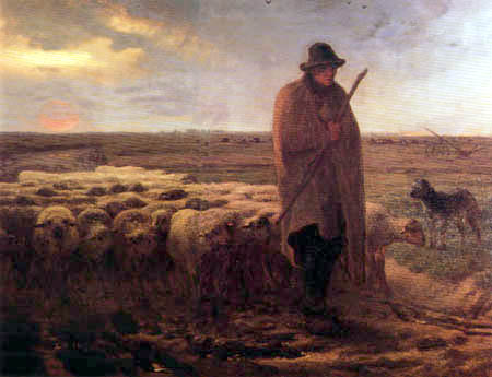 The Shepherd Returns - Jean Francois Millet