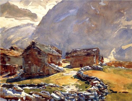 Simplon Pass Chalets (Switzerland) - John Singer Sargent