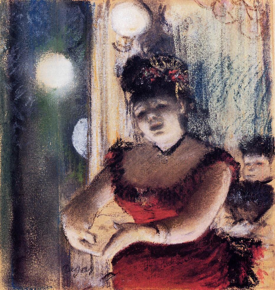 Singer in a Cafe Concert - Edgar Degas