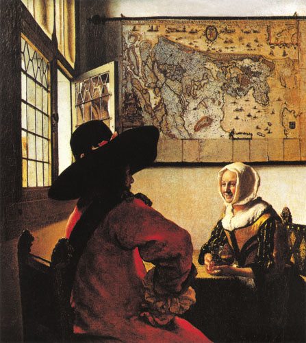 Soldier and a Laughing Girl - Jan Vermeer van Delft