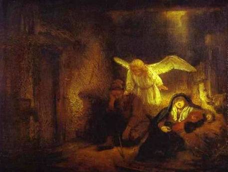 St. Joseph's Dream - Rembrandt van Rijn