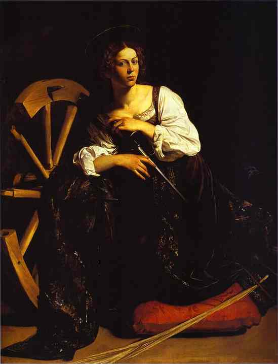 St. Catherine of Alexandria - Michelangelo Merisi da Caravaggio