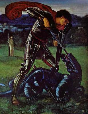 St. George and the Dragon - Edward Coley Burne Jones