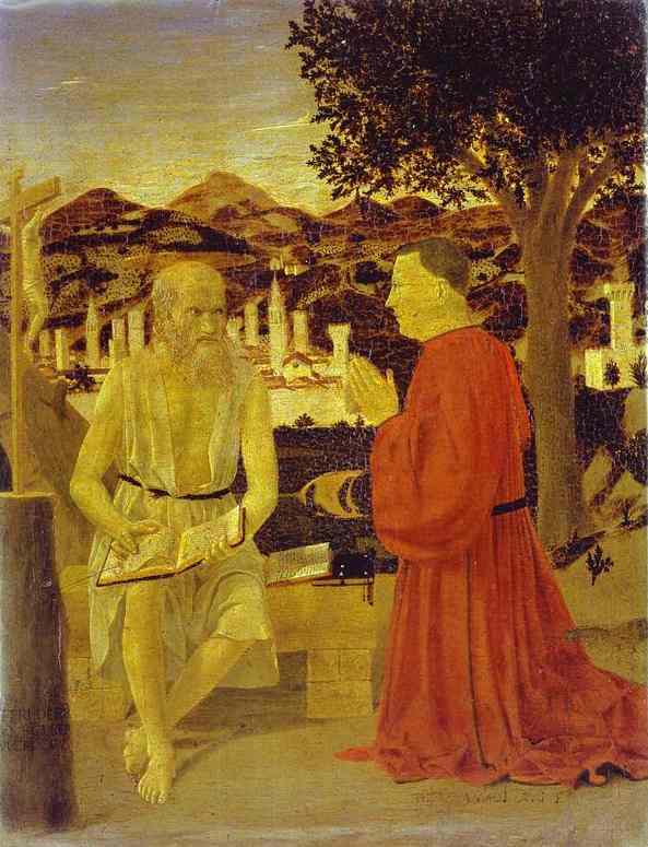 St. Jerome and a Donor - Piero della Francesca