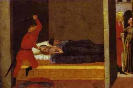 St. Julian Slaying His Parents - Masaccio
