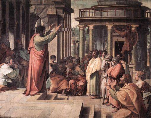 St. Paul Preaching in Athens - Raffaello Raphael Sanzio