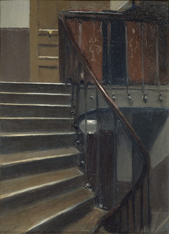 Stairway at 48 rue de Lille, Paris - Edward Hopper