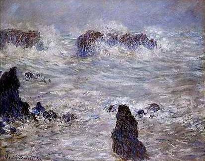 Storm on Belle-lle Coast - Claude Monet