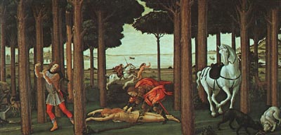 Story of Nastagio degli Onesti II - Sandro Botticelli