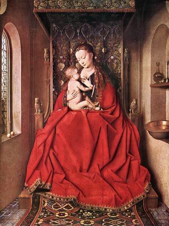 Suckling Madonna Enthroned 1436 - Jan van Eyck