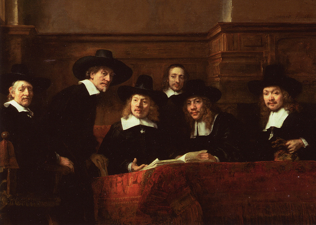 Syndics of the Clothmakers' Guild (The Staalmeesters) - Rembrandt van Rijn