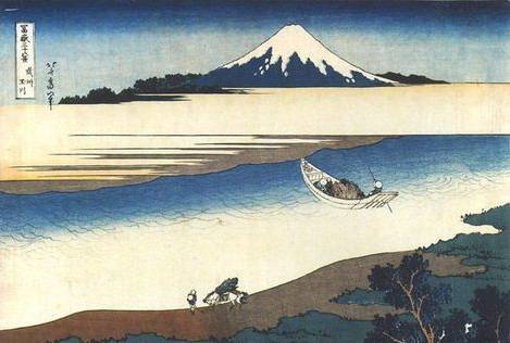 Tama River in the Province of Musashi - Katsushika Hokusai