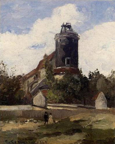 Telegraph Tower at Montmartre - Camille Pissarro