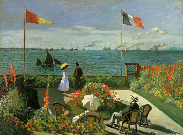 Terrace at Sainte-Adresse - Claude Monet