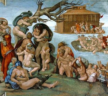 The Flood 1508-1509 Michelangelo