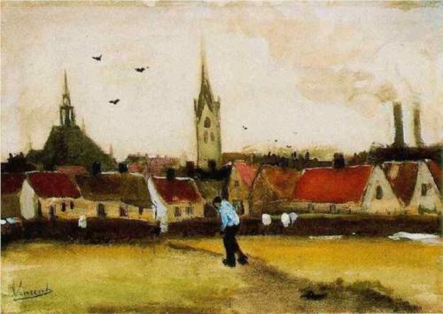 The Hague with the New Church - Vincent Van Gogh