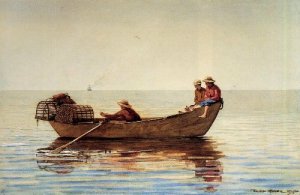 Three Boys with Lobster Pots - Winslow Homer