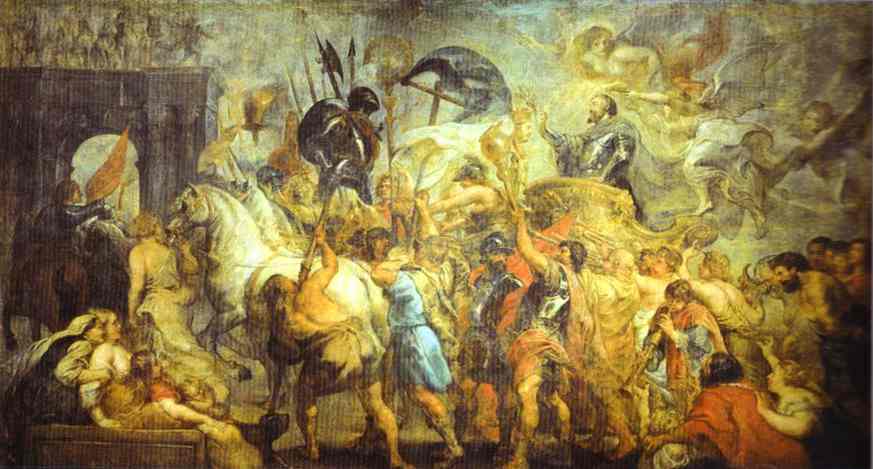 Triumph Entrance of Henry IV into Paris - Peter Paul Rubens