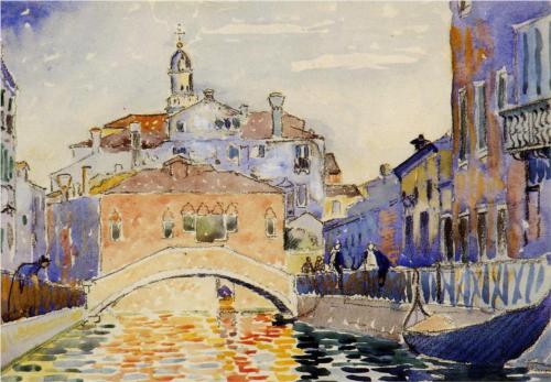 Venetian Canal - Henri Edmond Cross
