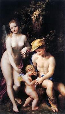 Venus with Mercury & Cupid - Correggio