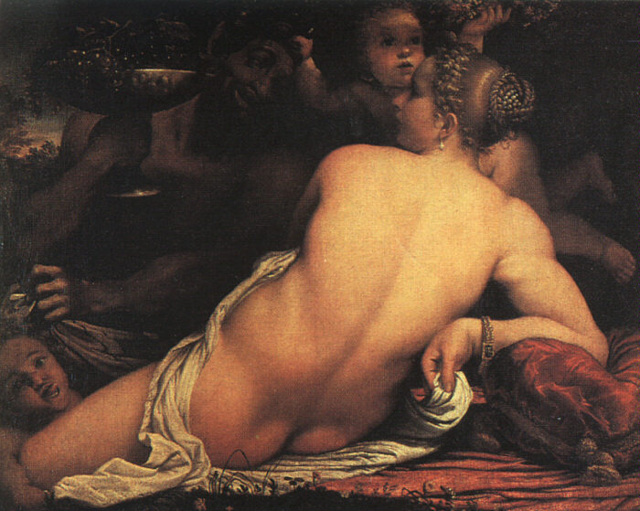 Venus with Satyr and Cupid - Annibale Carracci