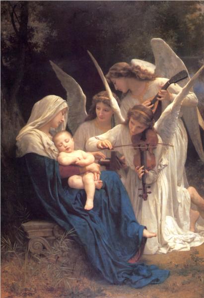 Virgin with the Angels - William Adolphe Bouguereau