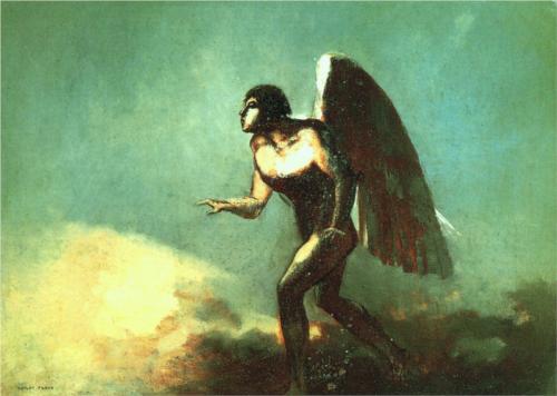 Winged Man (The Fallen Angel) - Odilon Redon