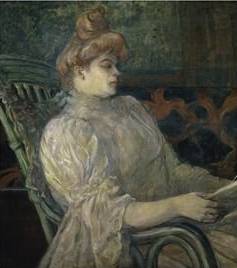 Woman Reading - Henri de Toulouse Lautrec