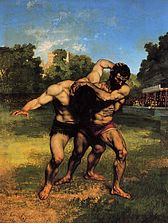 Wrestlers - Gustave Courbet