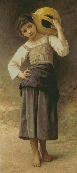 Young Girl Going to the Fountain - William Adolphe Bouguereau