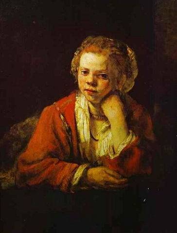 Young Girl at the Window - Rembrandt van Rijn