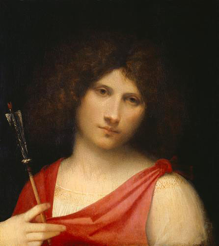 Young Man with Arrow - Giorgione (Giorgio Barbarelli da Castelfranco)