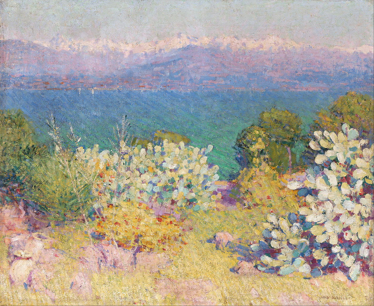 In the Morning, Alpes Maritime from Antibes - John Peter Russell