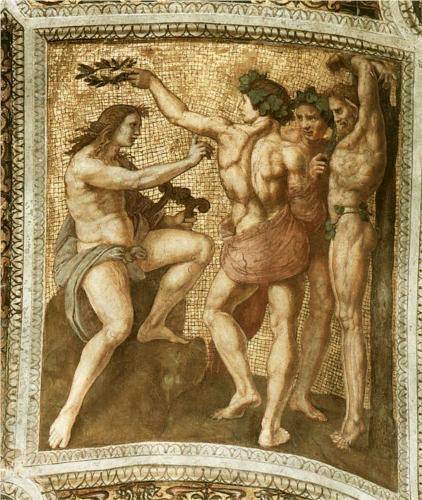 Apollo and Marsyas - Raffaello Raphael Sanzio