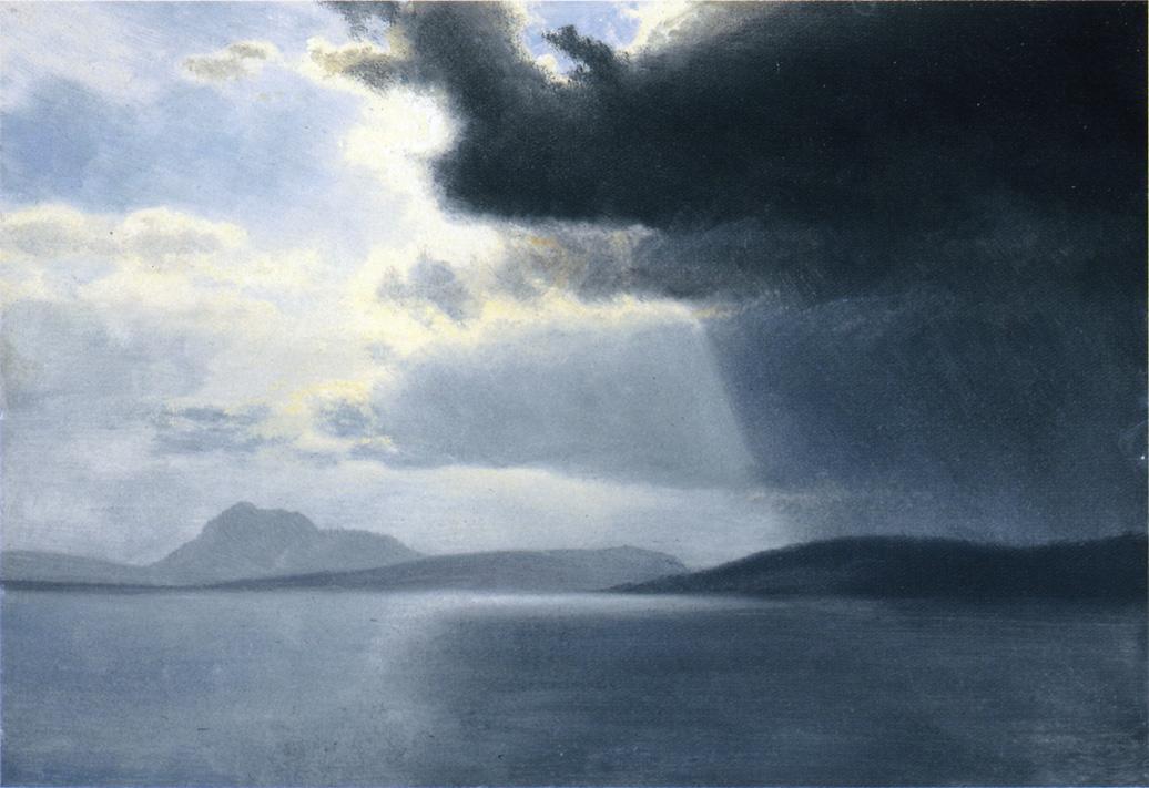 Approaching Thunderstorm on the Hudson River - Albert Bierstadt