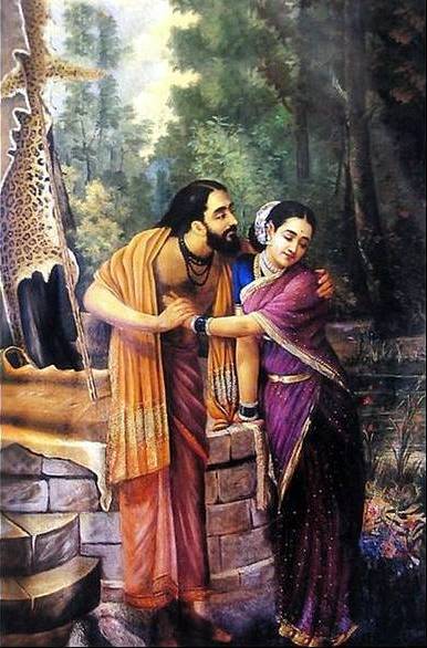 Arjuna and Subhadra - Raja Ravi Varma