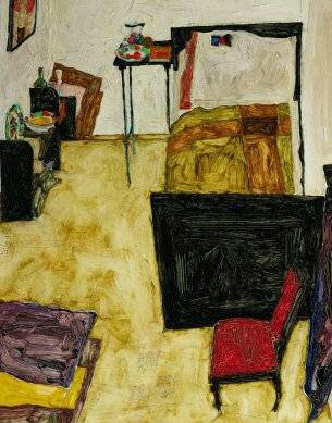 Artist's Room in Neulengbach - Egon Schiele