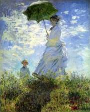 Camille Monet and Her Son Jean (Woman with a Parasol) 1875 Claude Monet