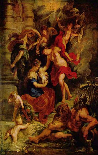 Birth of Marie de' Medici - Peter Paul Rubens