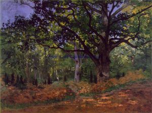 Bodmer Oak at the Fontainebleau Forest - Claude Monet