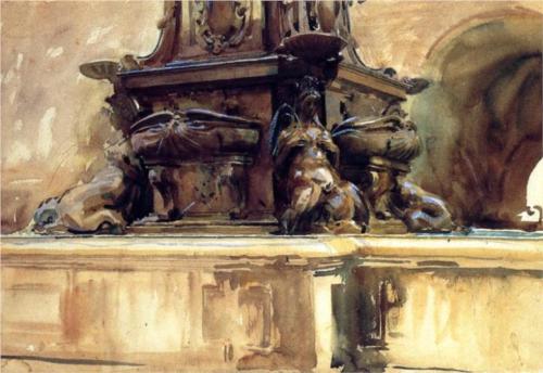 Bologna Fountain - John Singer Sargent