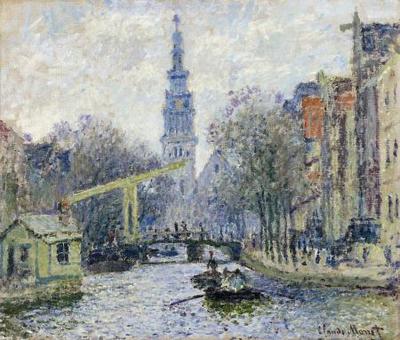 Canal in Amsterdam - Claude Monet