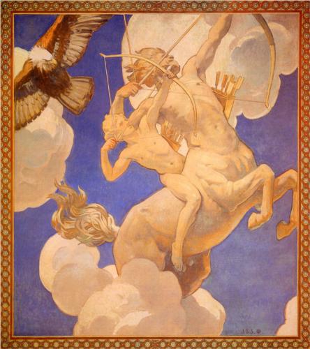 Chiron and Achilles - John Singer Sargent