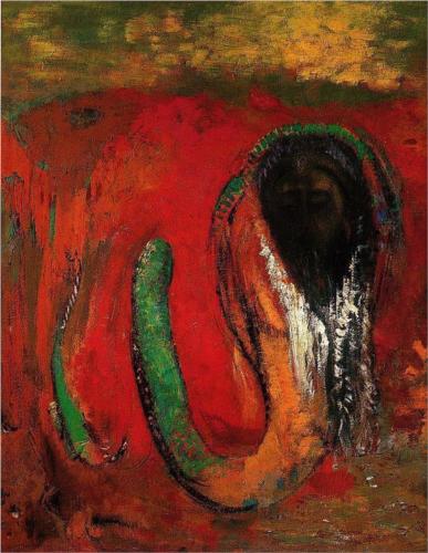 Christ and the Serpent (Onnes) - Odilon Redon
