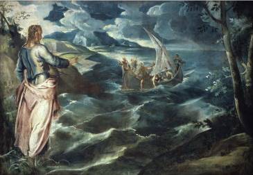 Christ at the Sea of Galilee - Jacopo Robusti Comin Tintoretto