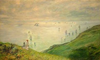Cliffs at Pourville - Claude Monet