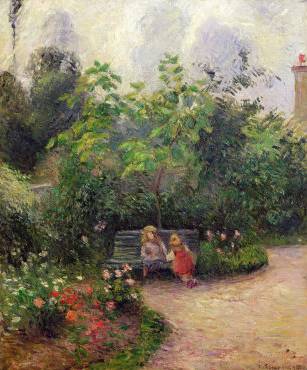 Corner of the Garden at the Hermitage, Pontoise - Camille Pissarro